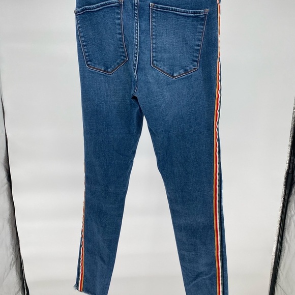 Abercrombie and Fitch Blue Denim Jeans with Side Stripe - Picture 6 of 6